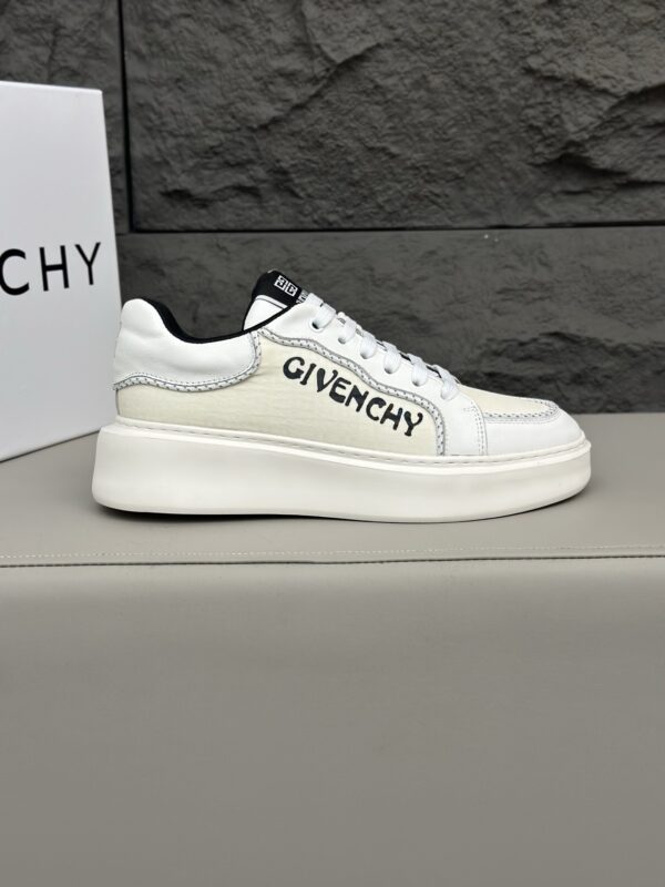 Givenchy Men's Calf Leather Thick Soled Casual Sports Shoes - Image 5