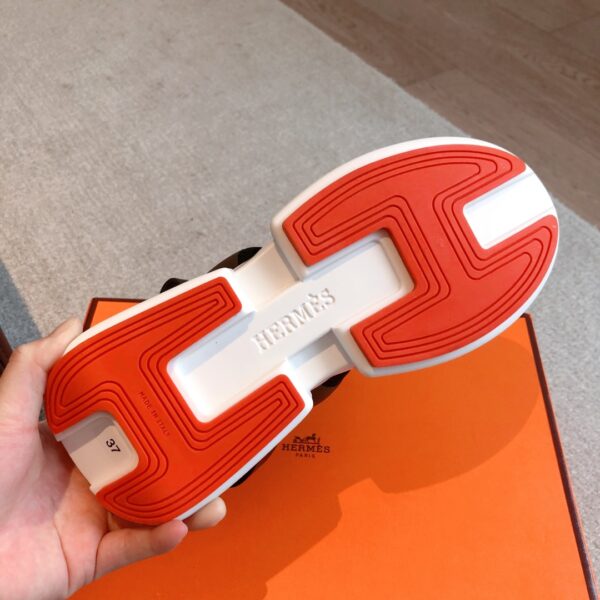 Hermes Couple's Thick Bottom Canvas Sandals - Image 9