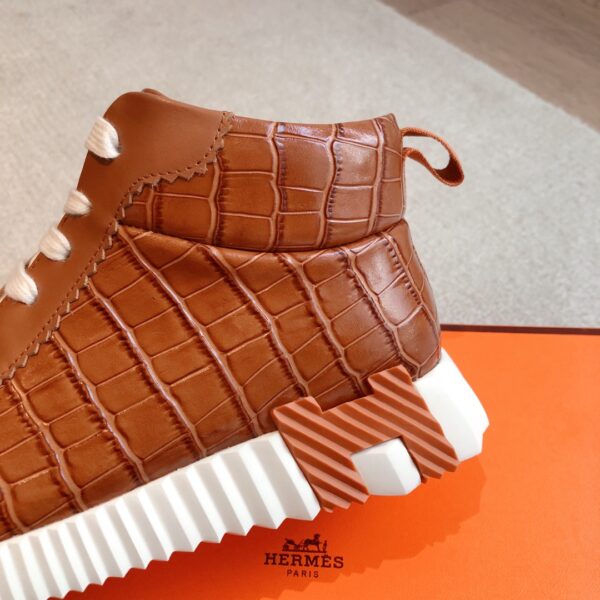 Hermes Couple Style High Cut Thick Soled Casual Sports Shoes - Image 8