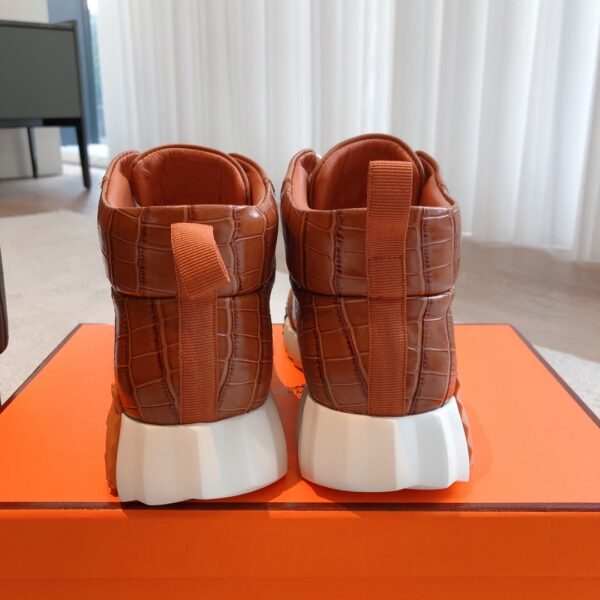 Hermes Couple Style High Cut Thick Soled Casual Sports Shoes - Image 7