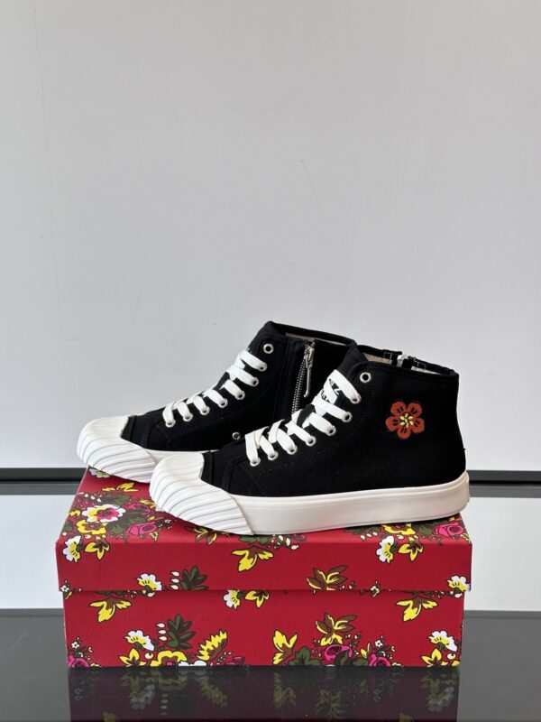 Kenzo Haitang Flower Biscuits Casual Canvas Shoes - Image 4
