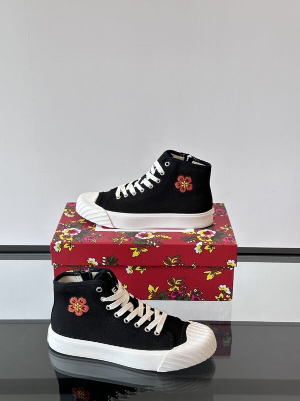 Kenzo Haitang Flower Biscuits Casual Canvas Shoes - Image 5