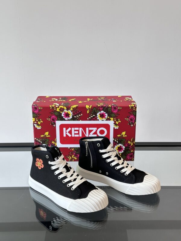 Kenzo Haitang Flower Biscuits Casual Canvas Shoes