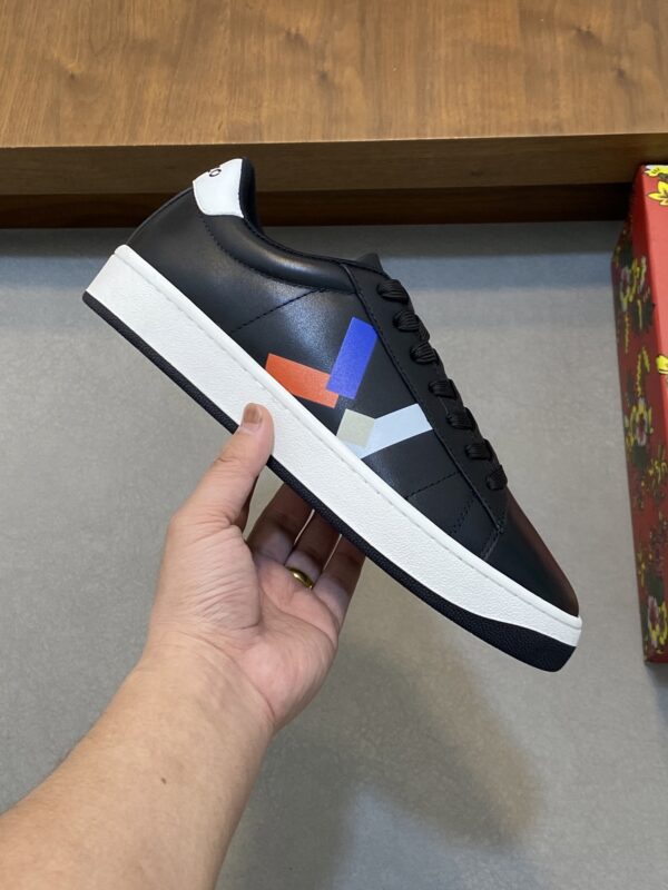 Kenzo Men's Classic Calf Leather Casual Sports Shoes - Image 4