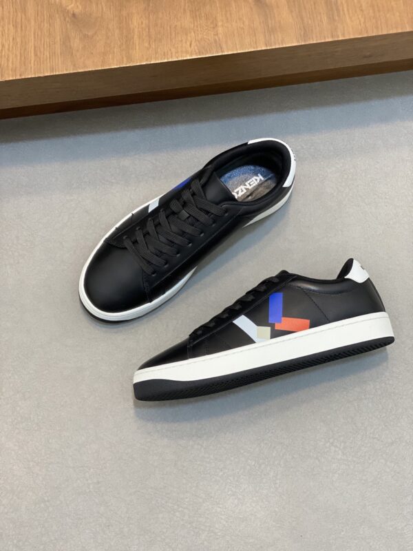 Kenzo Men's Classic Calf Leather Casual Sports Shoes - Image 5