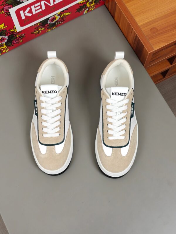 Kenzo High Quality Men's Classic Calf Leather Casual Sports Shoes - Image 2