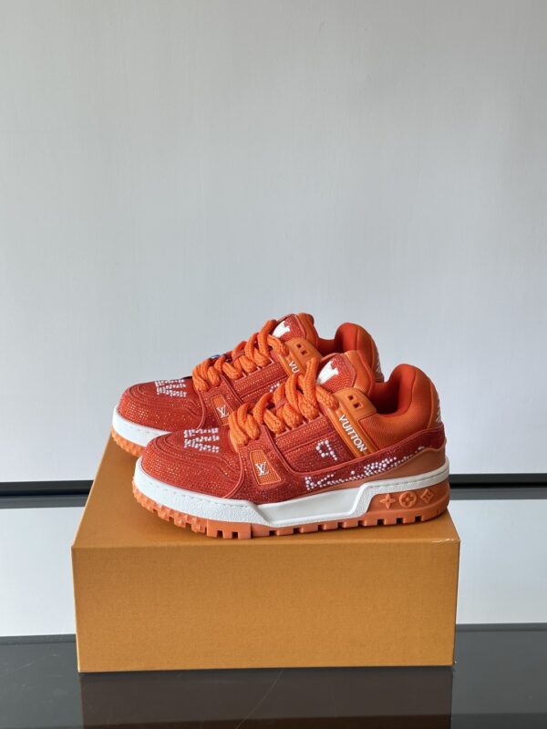 Louis Vuitton Trainer Diamond Studded Little Fatty Men's Sports Shoes - Image 4
