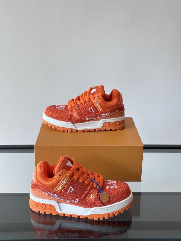 Louis Vuitton Trainer Diamond Studded Little Fatty Men's Sports Shoes - Image 5