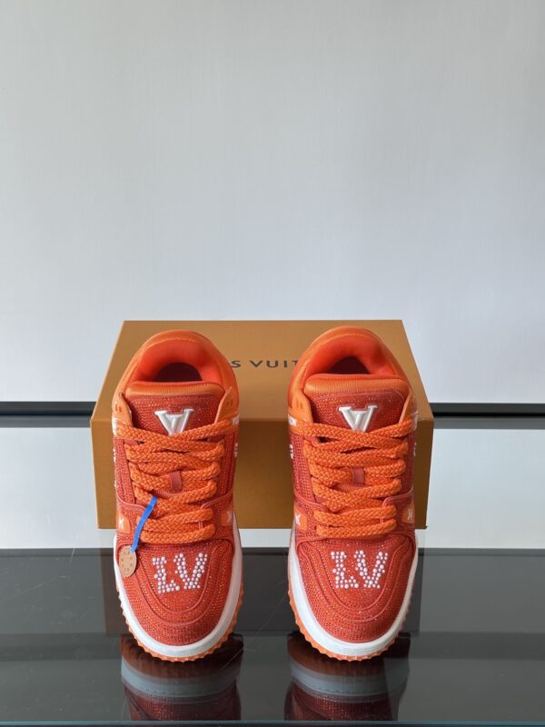 Louis Vuitton Trainer Diamond Studded Little Fatty Men's Sports Shoes - Image 7