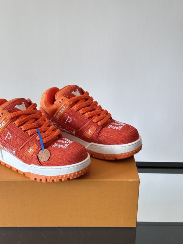 Louis Vuitton Trainer Diamond Studded Little Fatty Men's Sports Shoes - Image 8