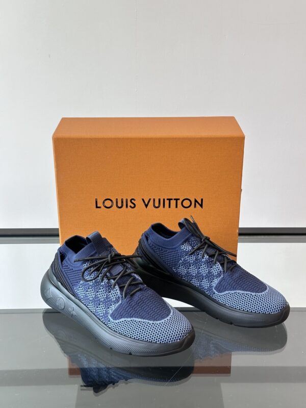 Louis Vuitton Knitted Fabric Low Cut Men's Socks And Shoes