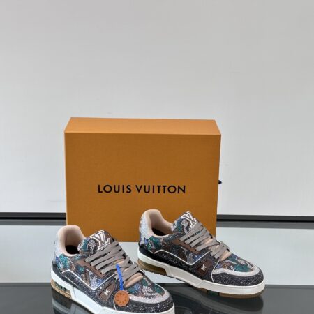 Louis Vuitton Trainer Hot Diamond Couple's Casual Sports Shoes