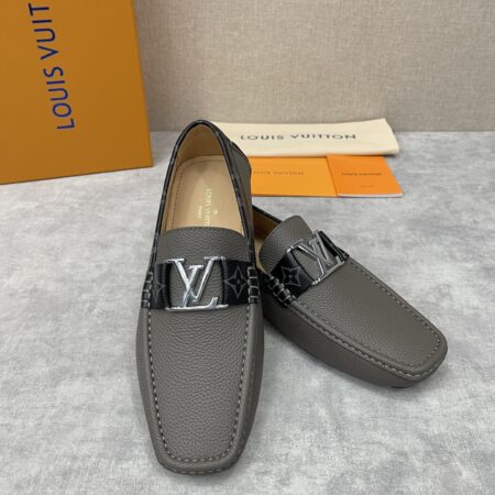 Louis Vuitton Monte Carlo Lychee Patterned Cowhide Mocasin Shoes
