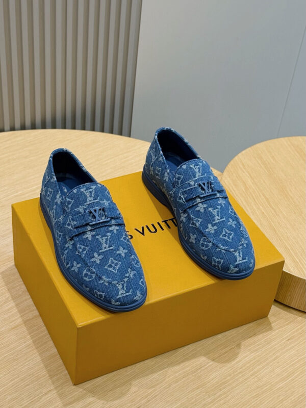 Louis Vuitton Estate Men's Cowhide Leather Loafers - Image 2