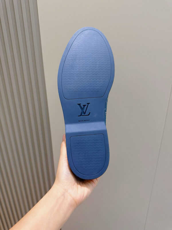 Louis Vuitton Estate Men's Cowhide Leather Loafers - Image 9