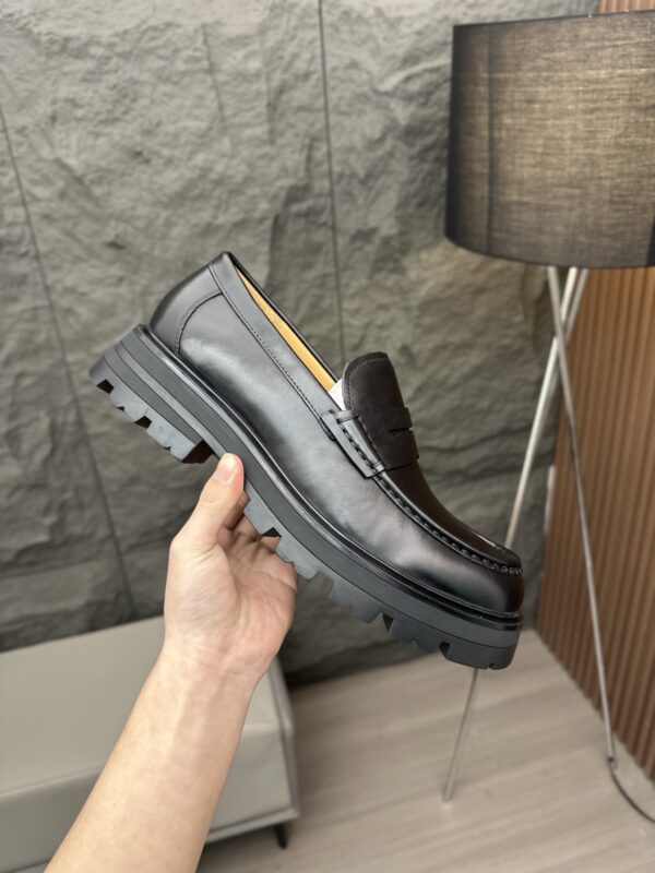 Alexander McQueen New Men's Derby Cowhide Leather Shoes - Image 7