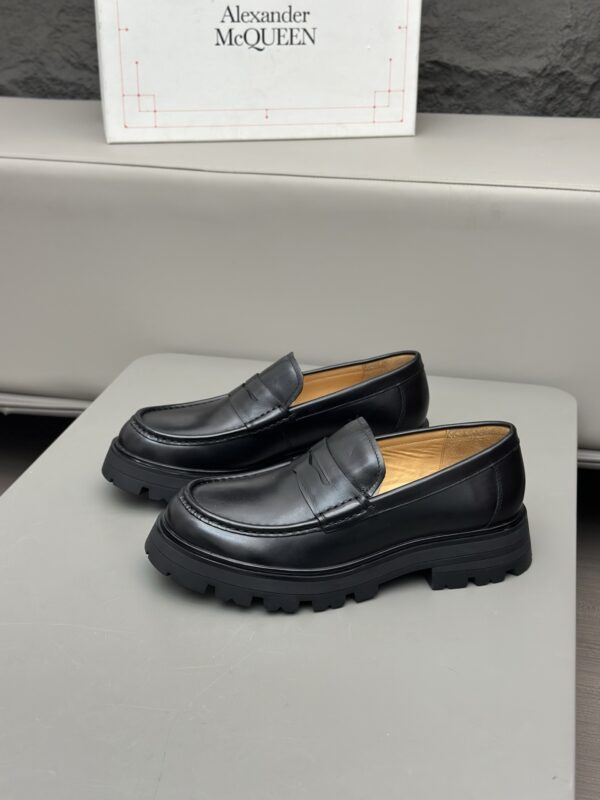 Alexander McQueen New Men's Derby Cowhide Leather Shoes