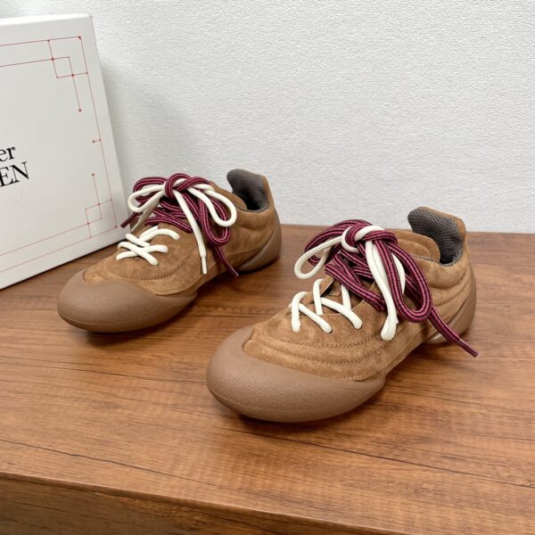 Alexander McQueen Couple's Flexion Suede Leather Sneakers - Image 2