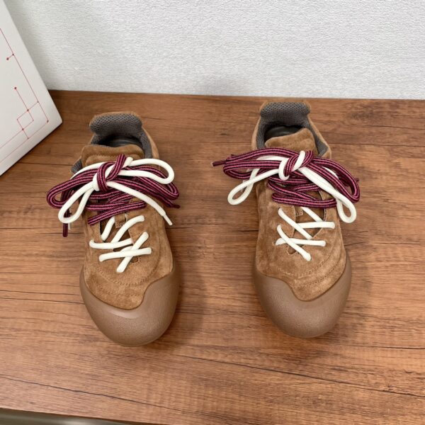 Alexander McQueen Couple's Flexion Suede Leather Sneakers - Image 3