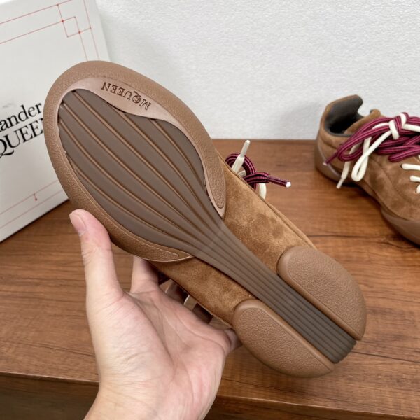Alexander McQueen Couple's Flexion Suede Leather Sneakers - Image 9