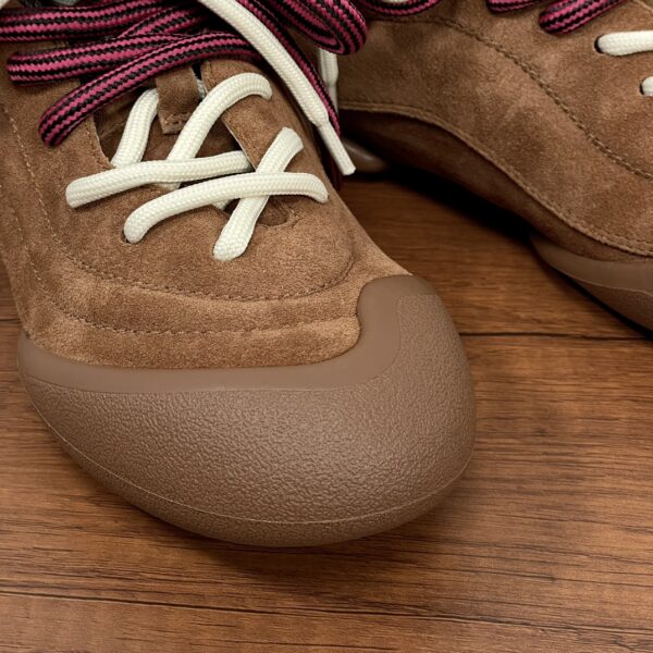 Alexander McQueen Couple's Flexion Suede Leather Sneakers - Image 5