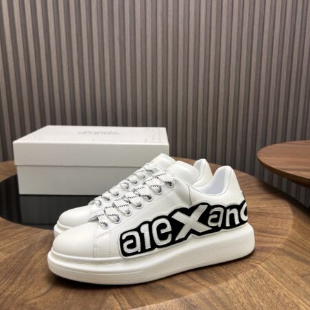 Alexander McQueen High Quality Classic Cowhide White Shoes