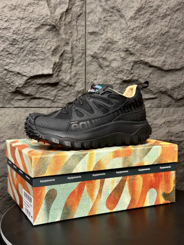 Moncler Trailgrip Amoeba Mesh Fabric And Leather Men's Sports Shoes - Image 3