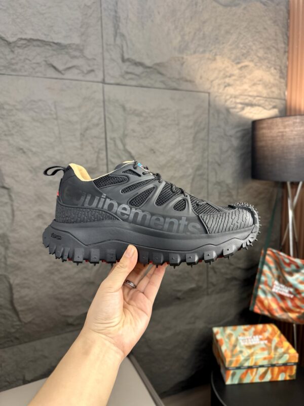Moncler Trailgrip Amoeba Mesh Fabric And Leather Men's Sports Shoes - Image 6
