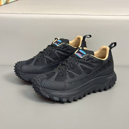 Moncler Trailgrip Amoeba Mesh Fabric And Leather Men's Sports Shoes