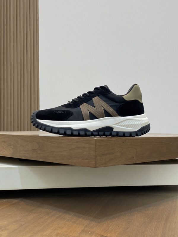 Moncler Men's High Quality Cowhide Leather Sports Shoes - Image 3