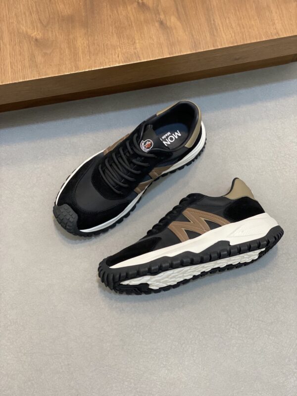 Moncler Men's High Quality Cowhide Leather Sports Shoes - Image 5