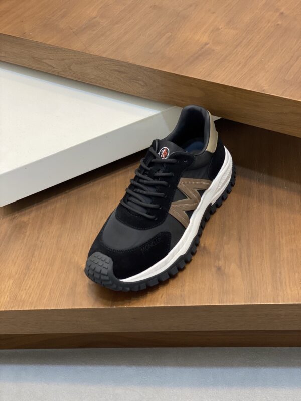 Moncler Men's High Quality Cowhide Leather Sports Shoes - Image 6