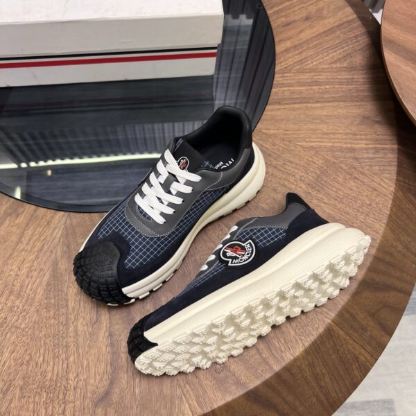 Moncler Men's Cowhide Leather Thick Soled Sports Shoes - Image 8