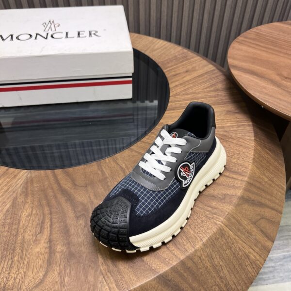 Moncler Men's Cowhide Leather Thick Soled Sports Shoes - Image 5