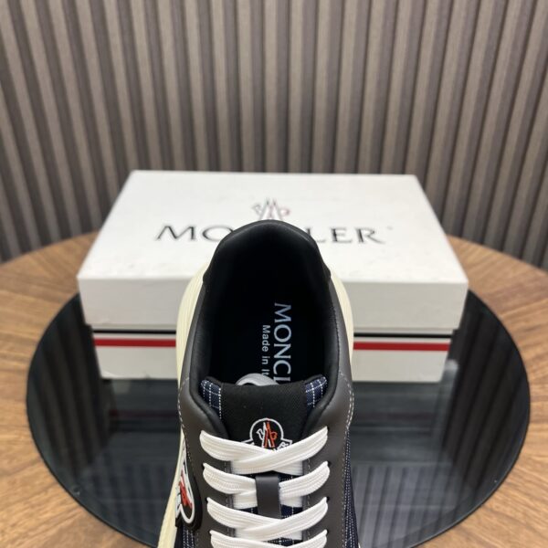 Moncler Men's Cowhide Leather Thick Soled Sports Shoes - Image 6
