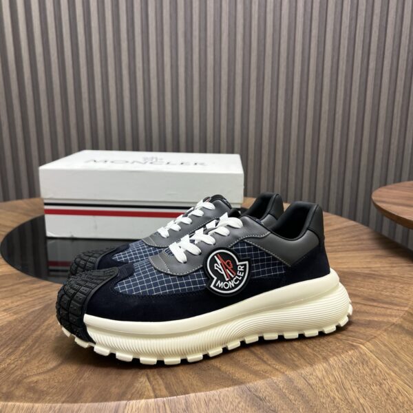 Moncler Men's Cowhide Leather Thick Soled Sports Shoes