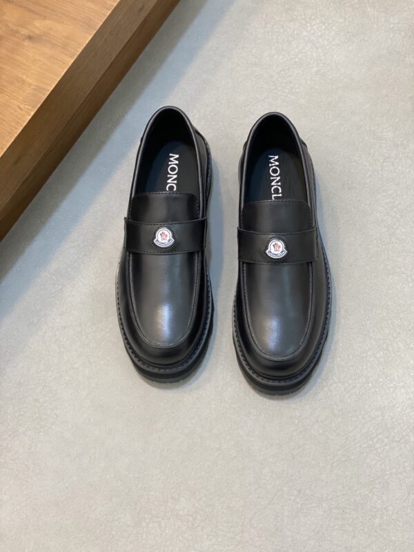 Moncler Fashionable Casual Cowhide Leather Low Top Loafers - Image 2