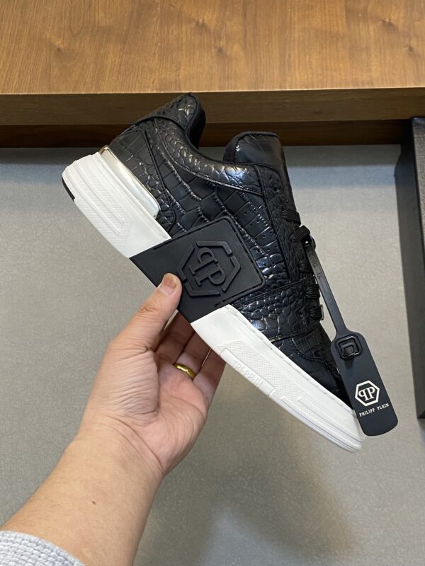 PhiliPP Plein New Men's Cowhide Casual Sports Shoes - Image 4