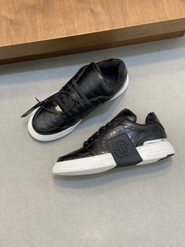 PhiliPP Plein New Men's Cowhide Casual Sports Shoes - Image 5