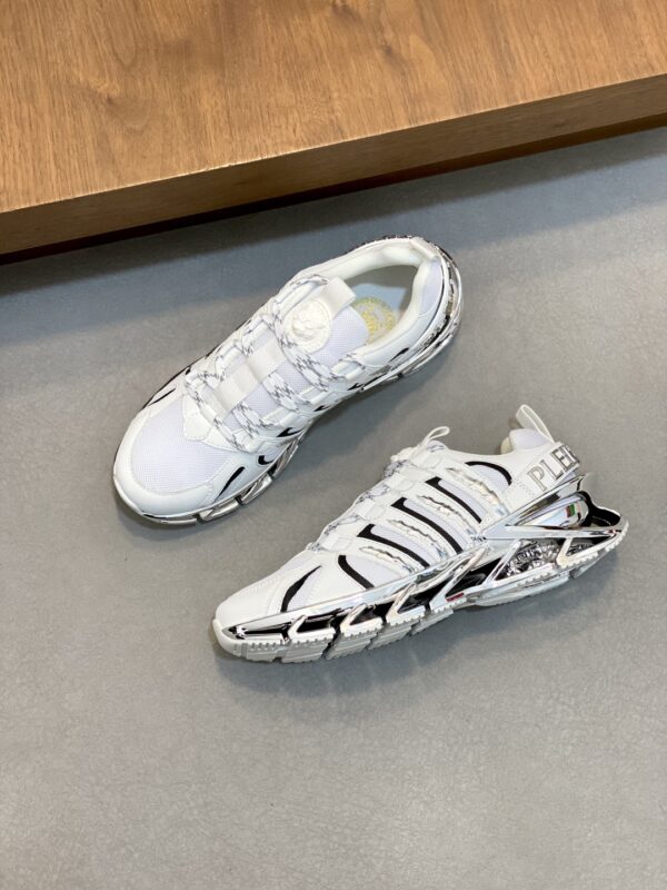 PhiliPP Plein Men's Breathable Mesh Low Cut Sports Shoes - Image 5