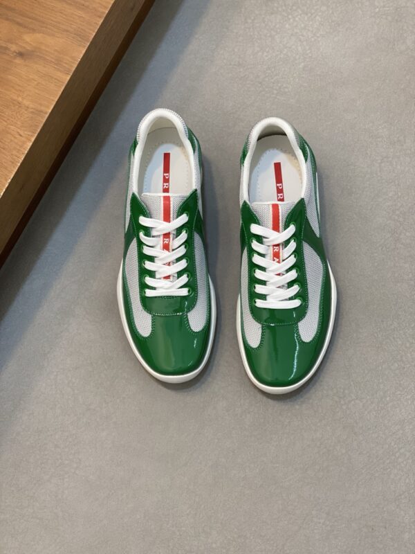 Prada Patent Leather Equipped With Breathable Fabric Sports Shoes - Image 2