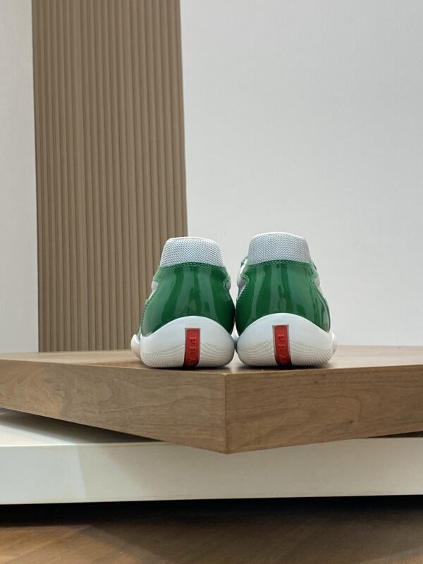 Prada Patent Leather Equipped With Breathable Fabric Sports Shoes - Image 8