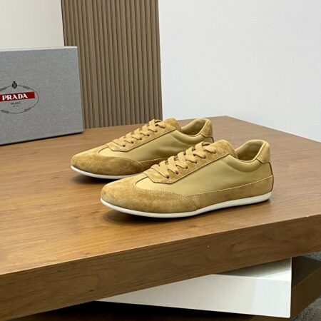 Prada New Men's High End Cowhide Leather Sports Shoes