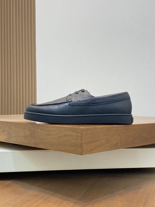 Prada High Quality Men's Cowhide Leather Flat Casual Shoes - Image 3