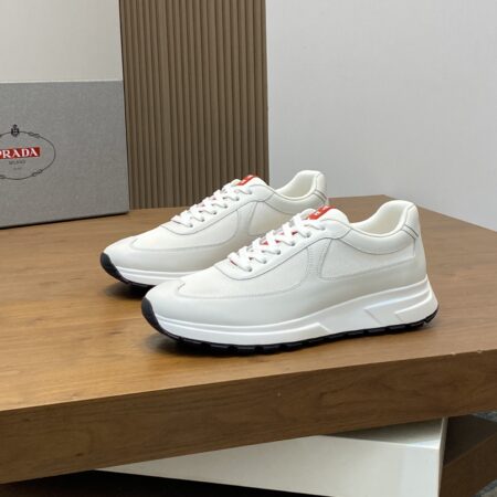 Prada New High Quality Men's Cowhide Leather Casual Shoes