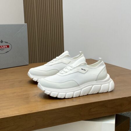 Prada High Quality Men's Cowhide Leather Casual Sport Shoes
