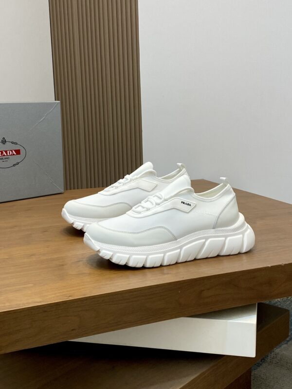 Prada High Quality Men's Cowhide Leather Casual Sport Shoes
