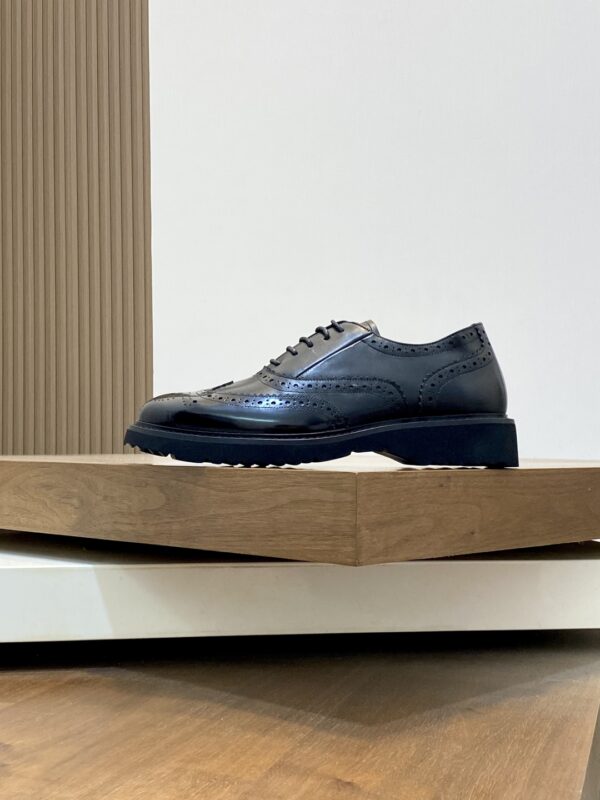 Prada High Quality Cowhide Leather Casual Formal Shoes - Image 3