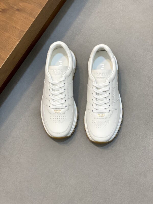 Prada 2025 New Men's High End Cowhide Leather Sports Shoes - Image 2