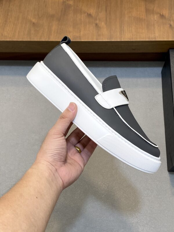Prada Cowhide Leather Thick Soled Casual Sports Shoes - Image 4